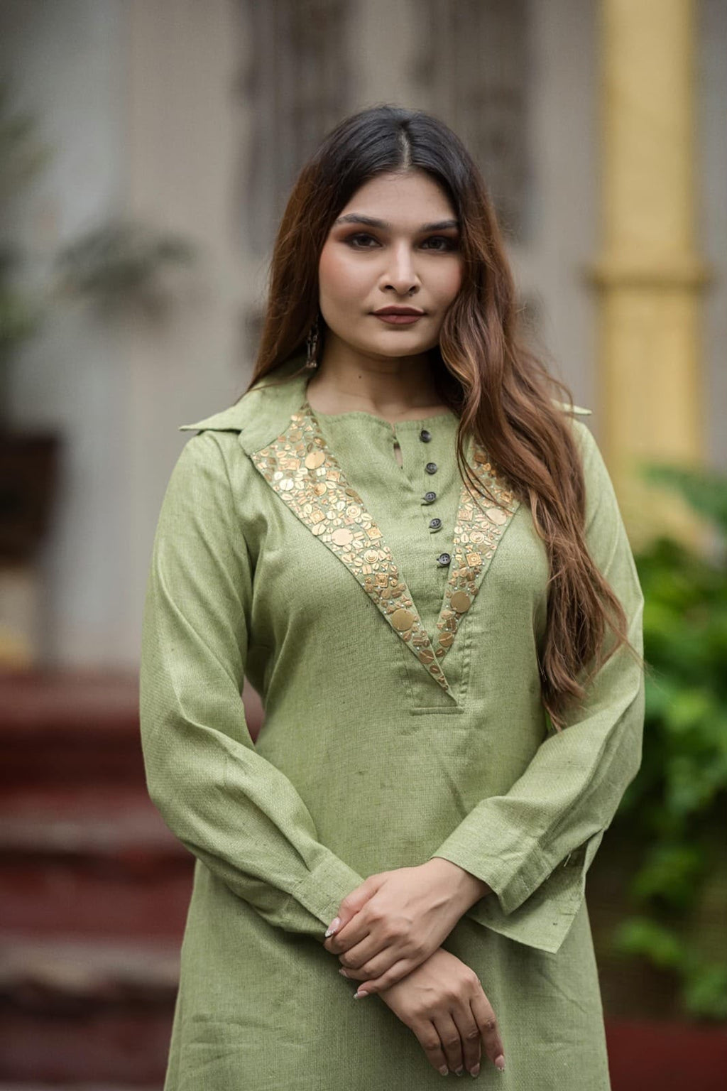 Pure Jute cotton Coordset Kurta Plazo