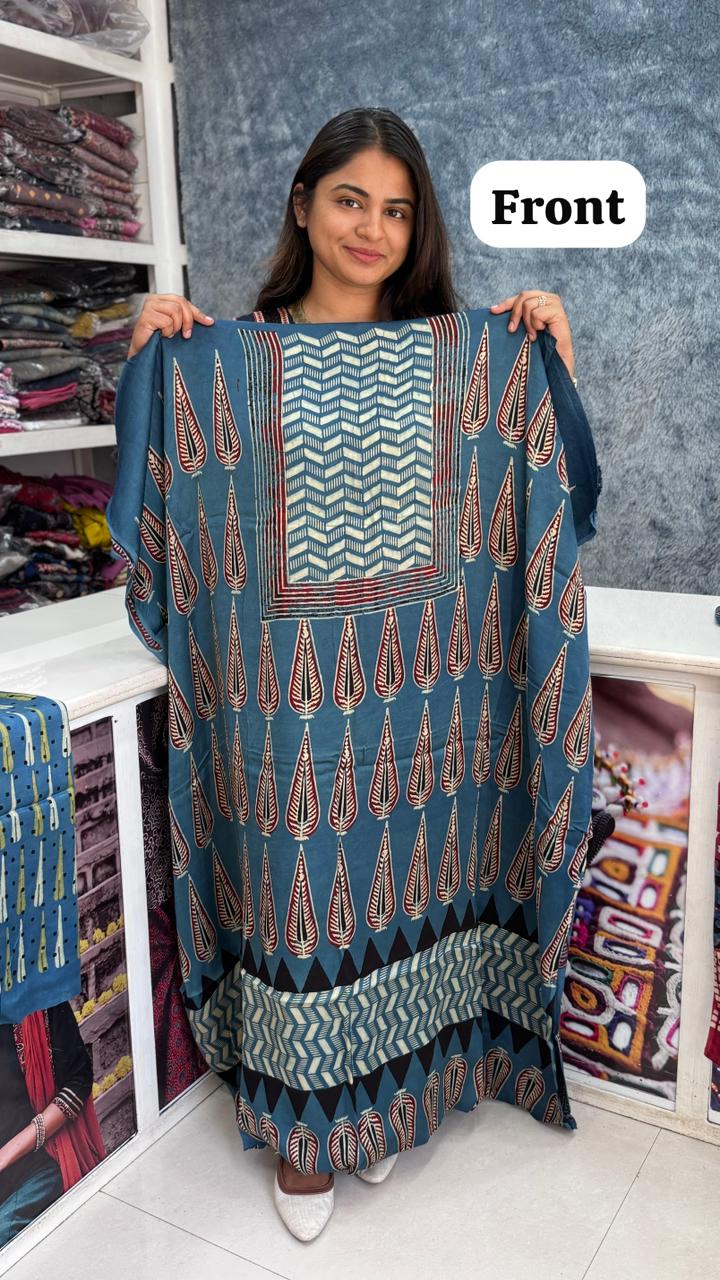 Modal Silk Designer Top/Kurta Fabric