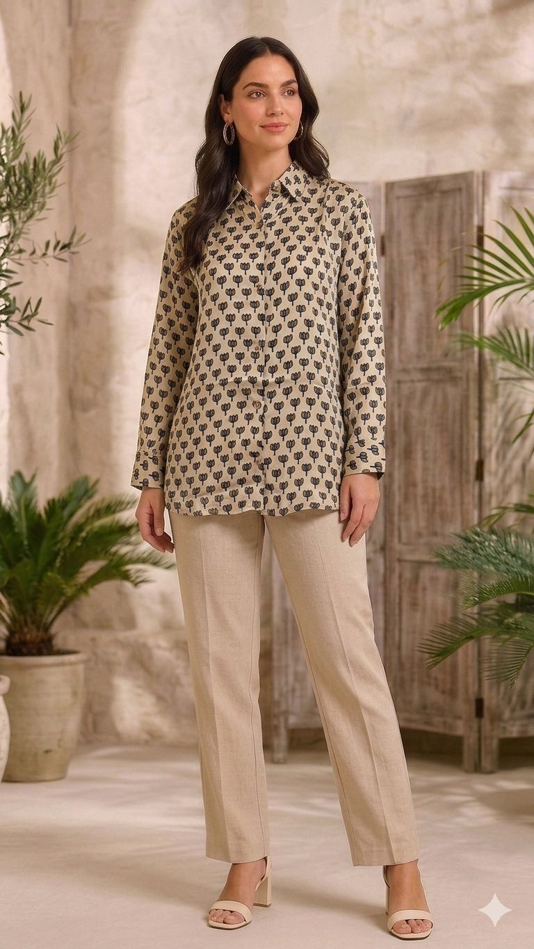 Pure Natural Ajrakh Full Sleeve Shirts
