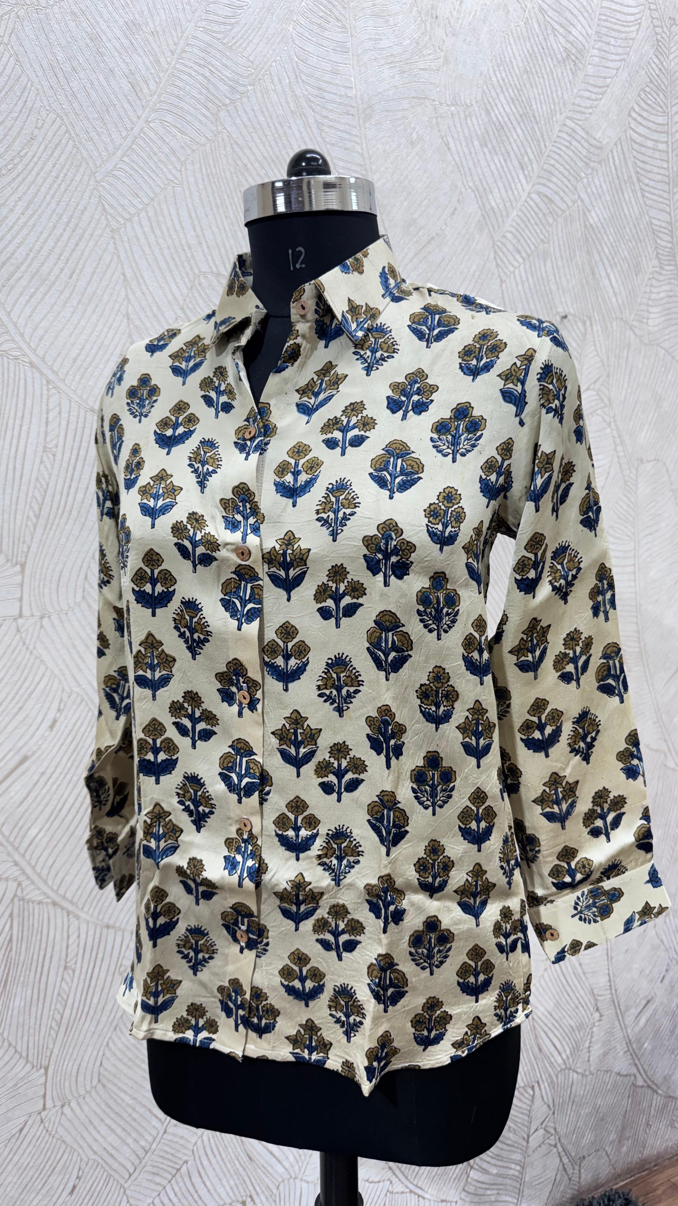 Pure Natural Ajrakh Full Sleeve Shirts