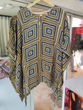 Modal Silk V- Neck Kaftan Top