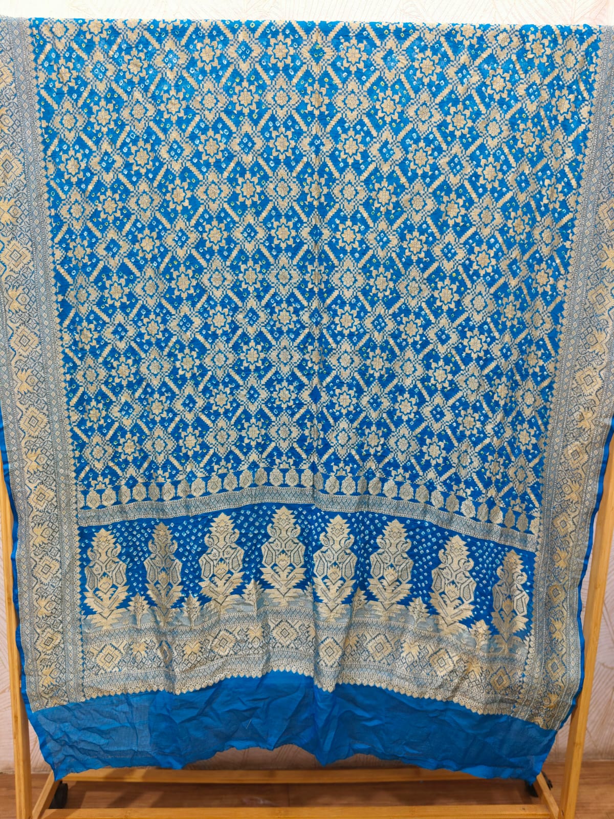 Pure Khadi Georgette Hand Bandhej Dupatta
