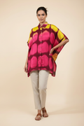 Modal Silk Kaftan Shirt (Clamp Dye)