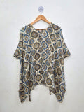 Modal Silk V- Neck Kaftan Top