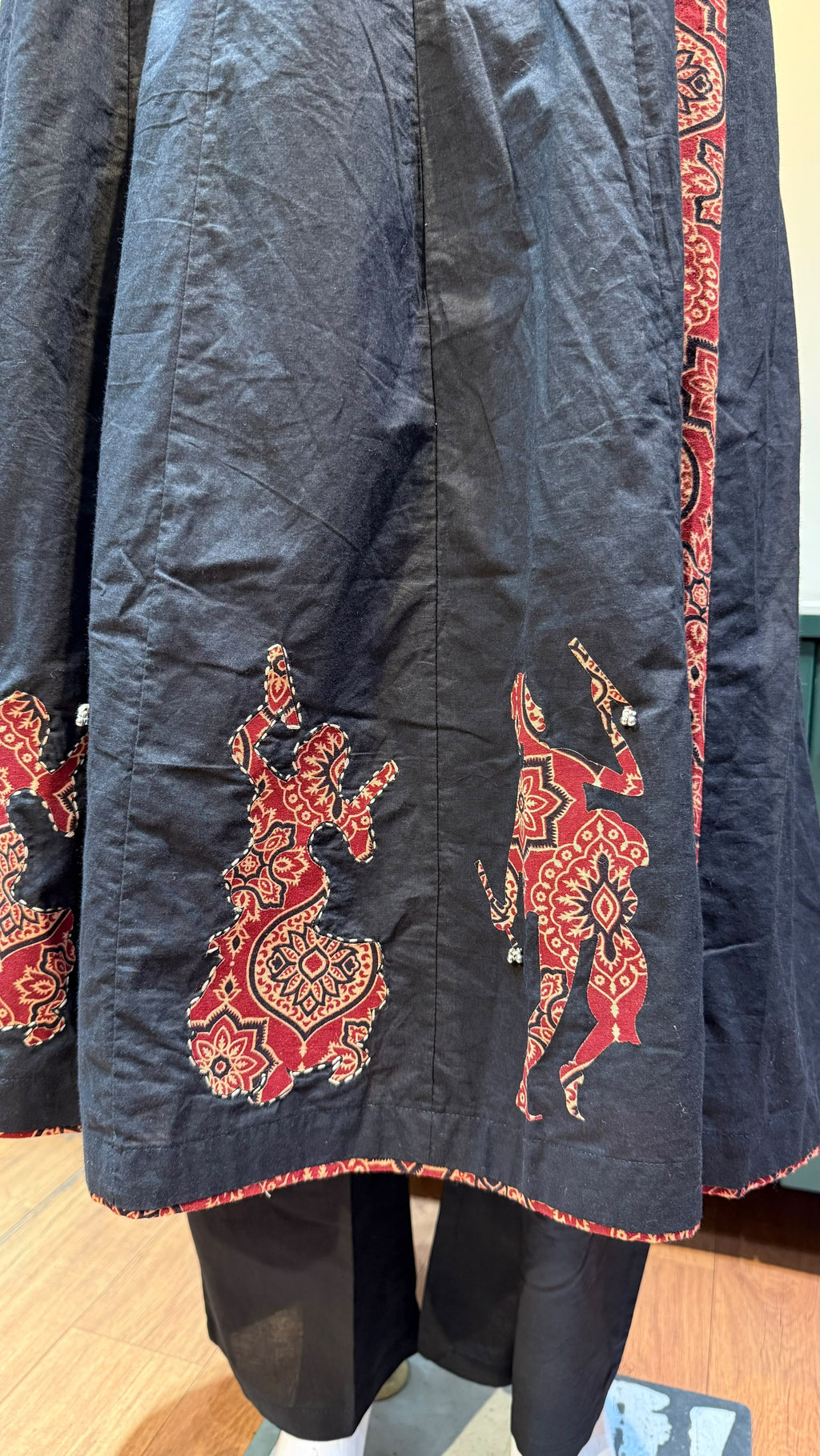Ajrakh Cotton Flared Kurta-Sets