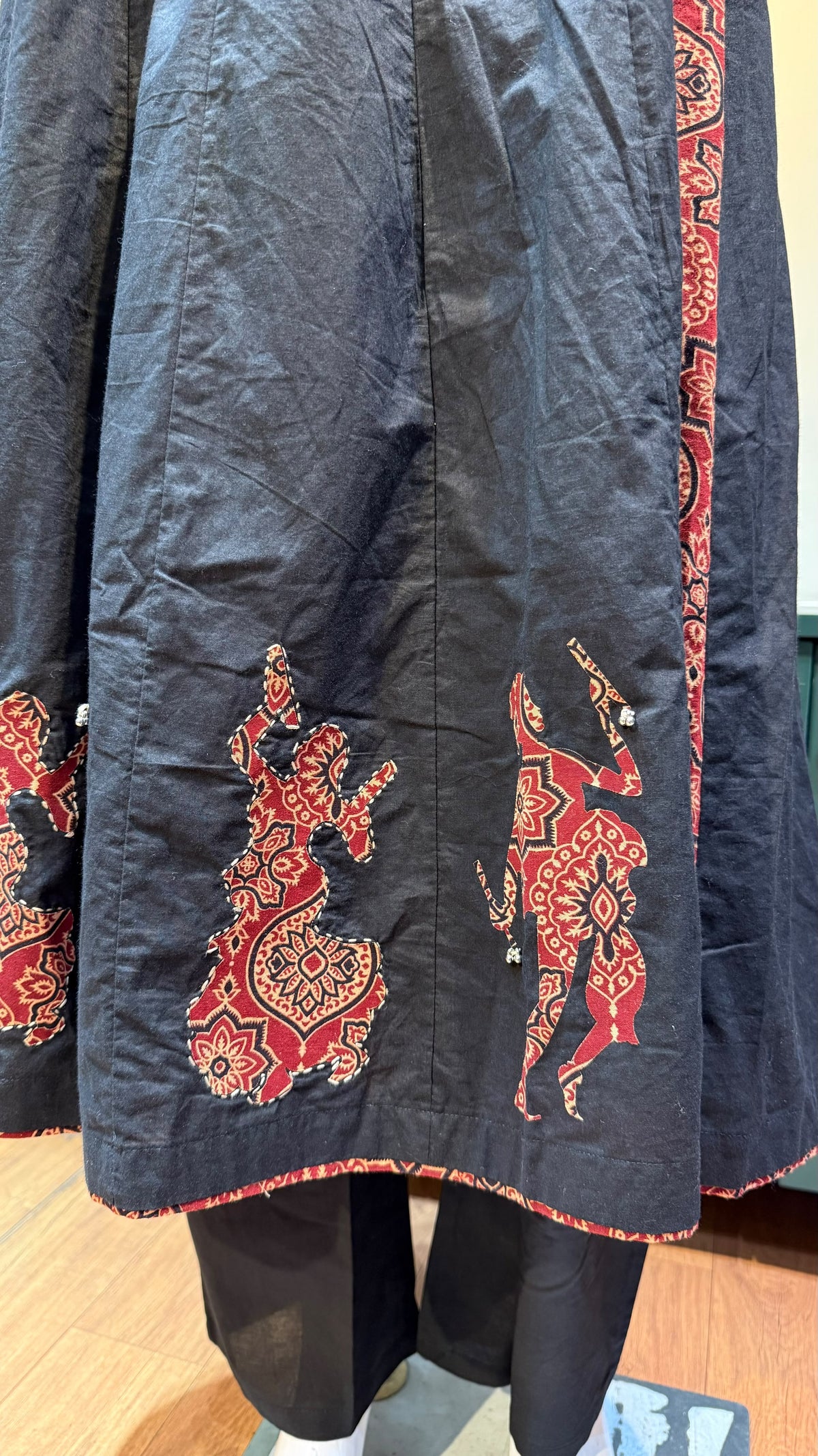Ajrakh Cotton Flared Kurta-Sets