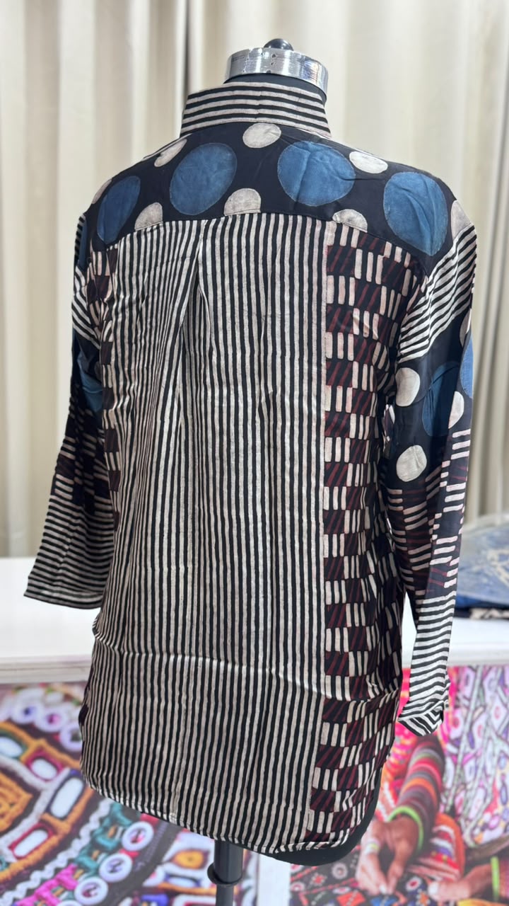 Modal Silk Antifit Ajrakh Shirts