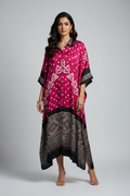 Bandhej×Ajrakh Long Shirt Kaftan