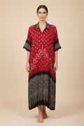 Bandhej×Ajrakh Long Shirt Kaftan