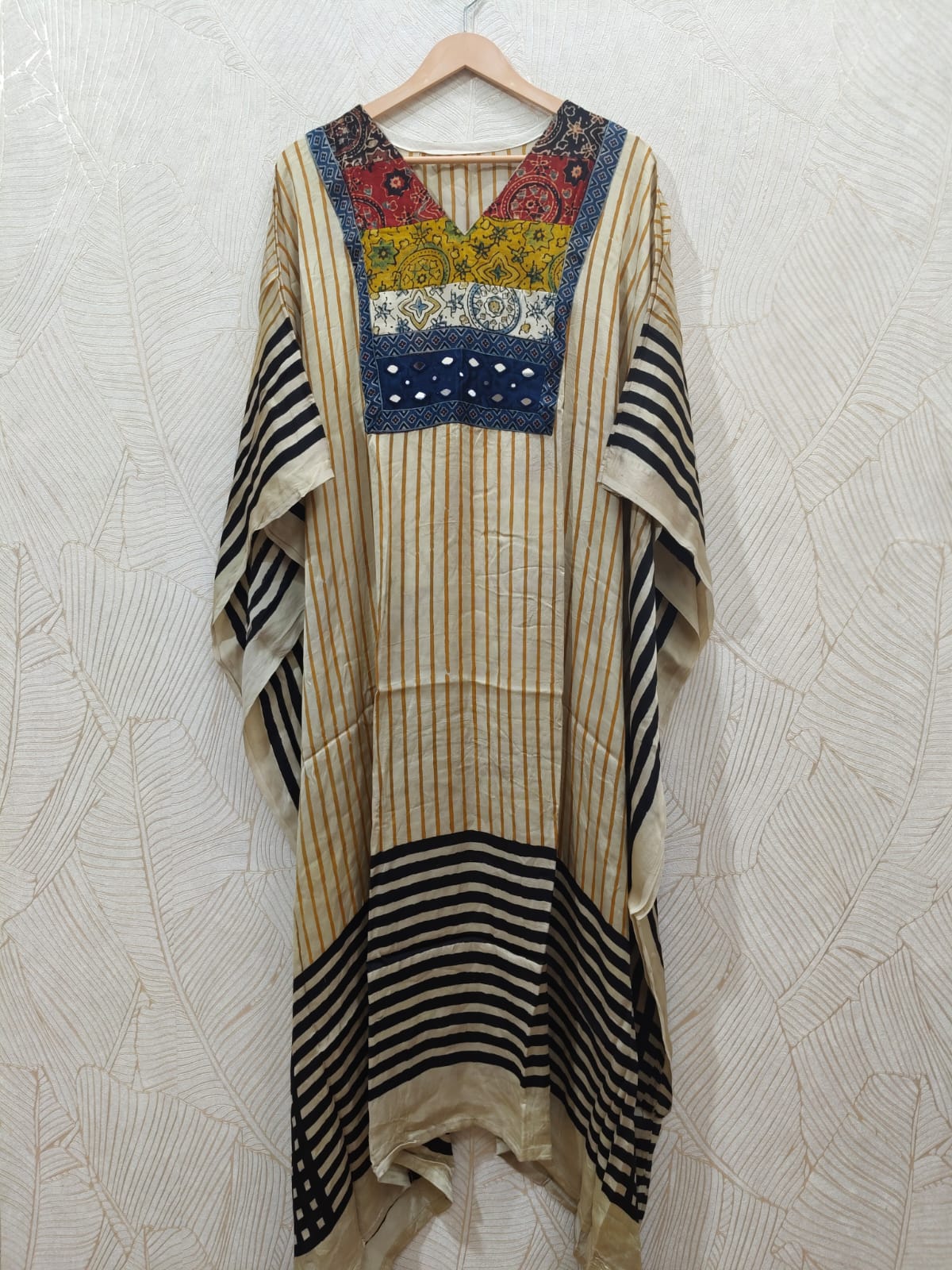 Pure Modal Silk V neck Kaftan