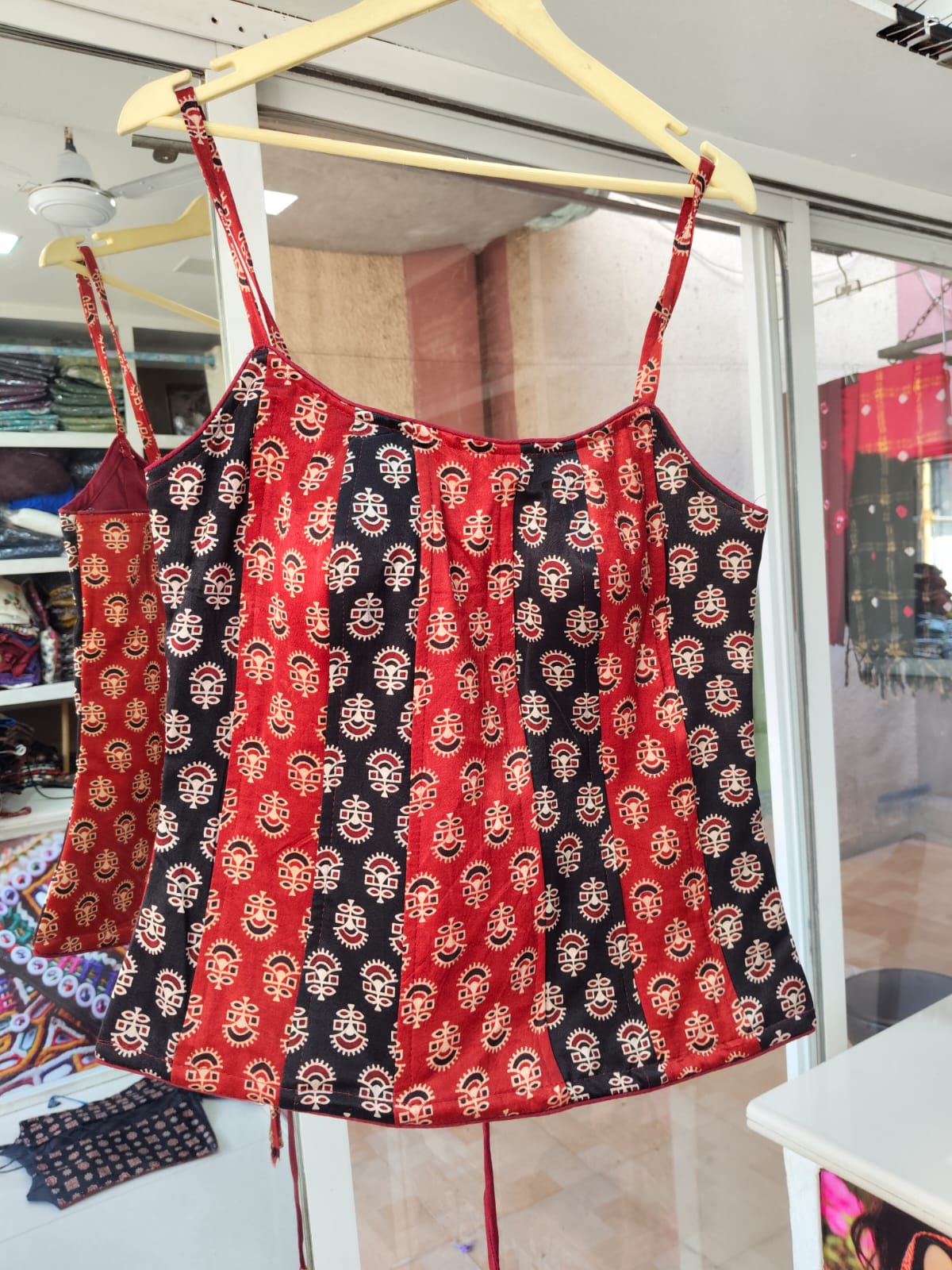 Ajrakh Corset Blouse