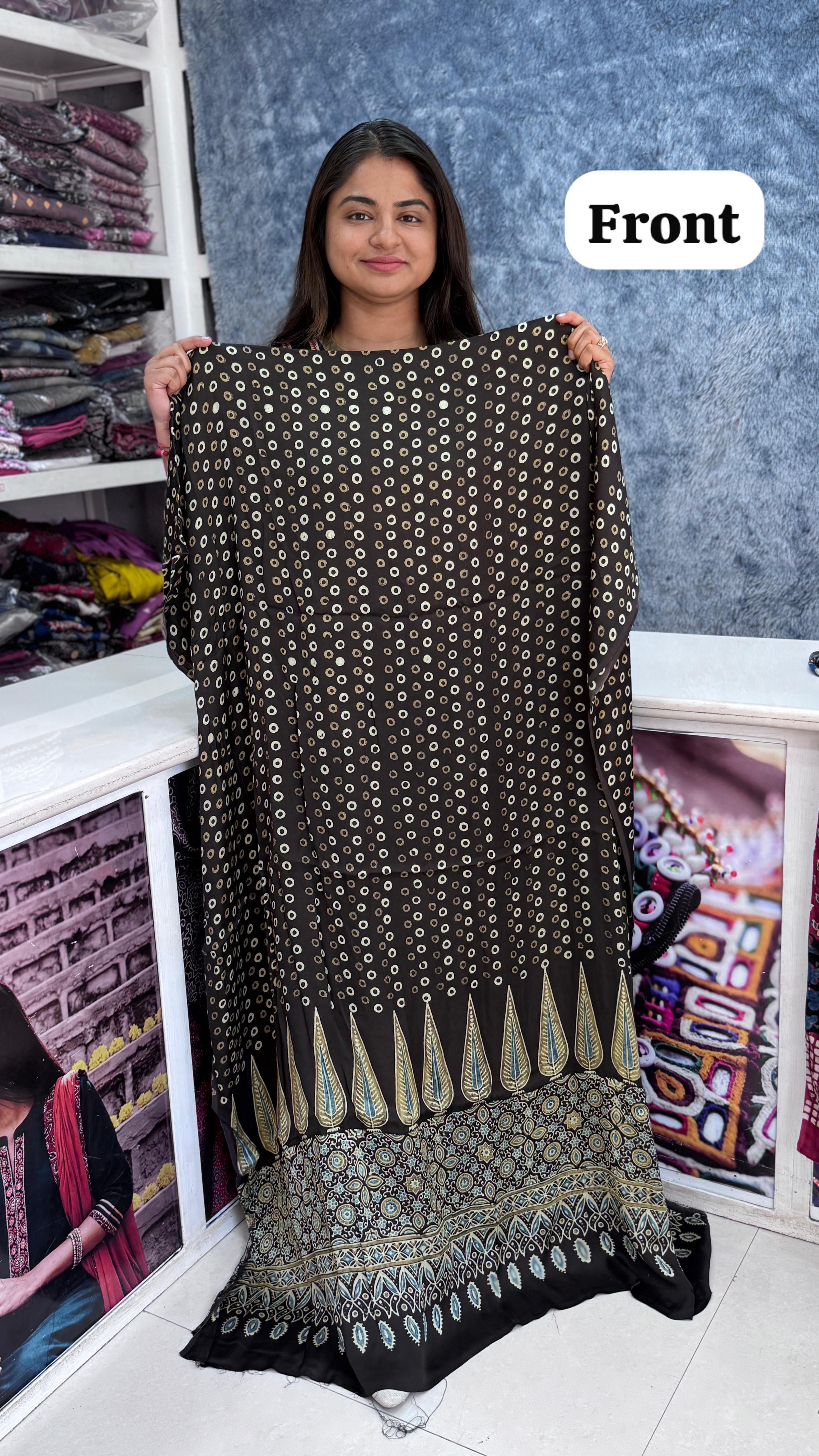Modal Silk Designer Top/Kurta Fabric