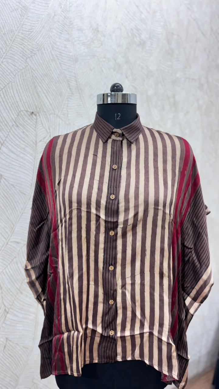 Modal Silk Kaftan Shirt