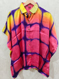Modal Silk Kaftan Shirt (Clamp Dye)