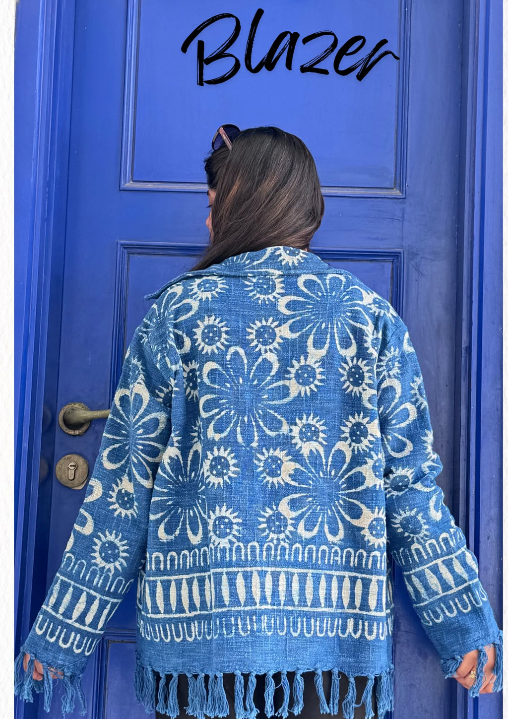Jute Handblock Jacket/Blazer