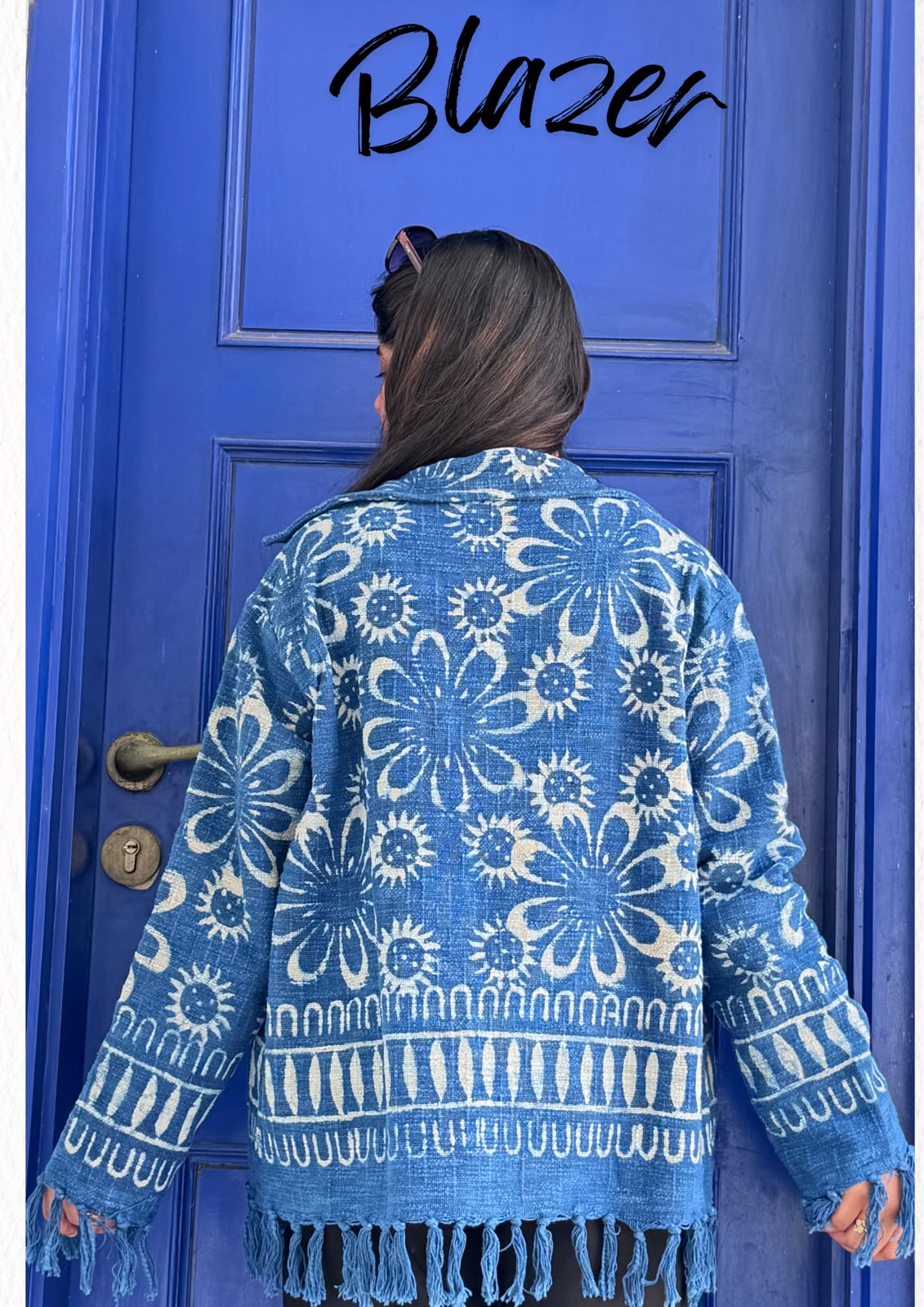 Jute Handblock Jacket/Blazer