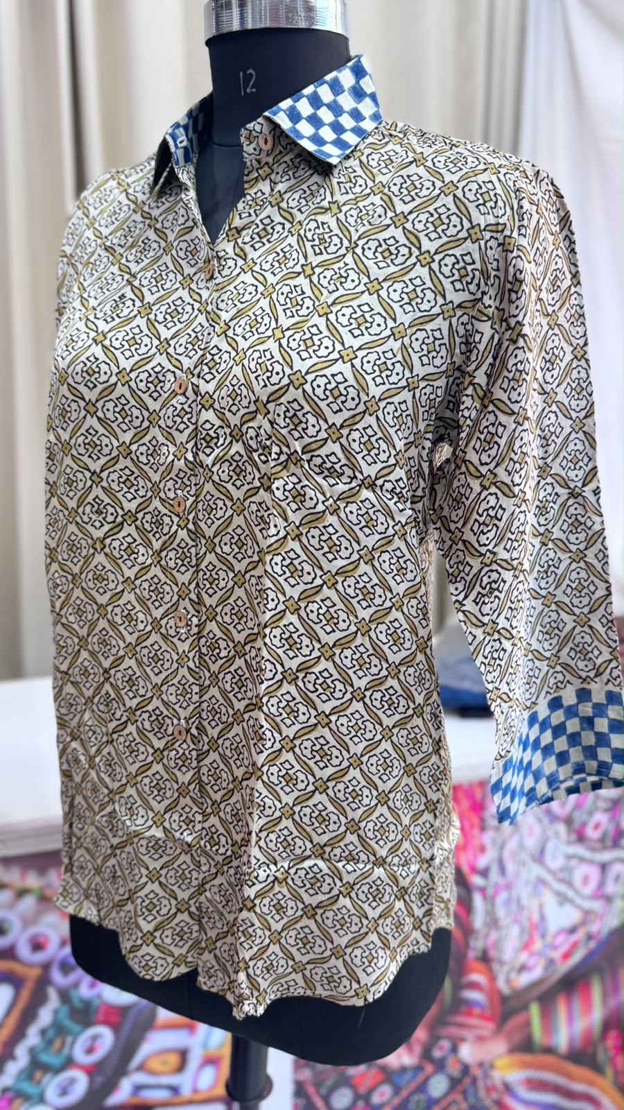 Modal Silk Antifit Ajrakh Shirts
