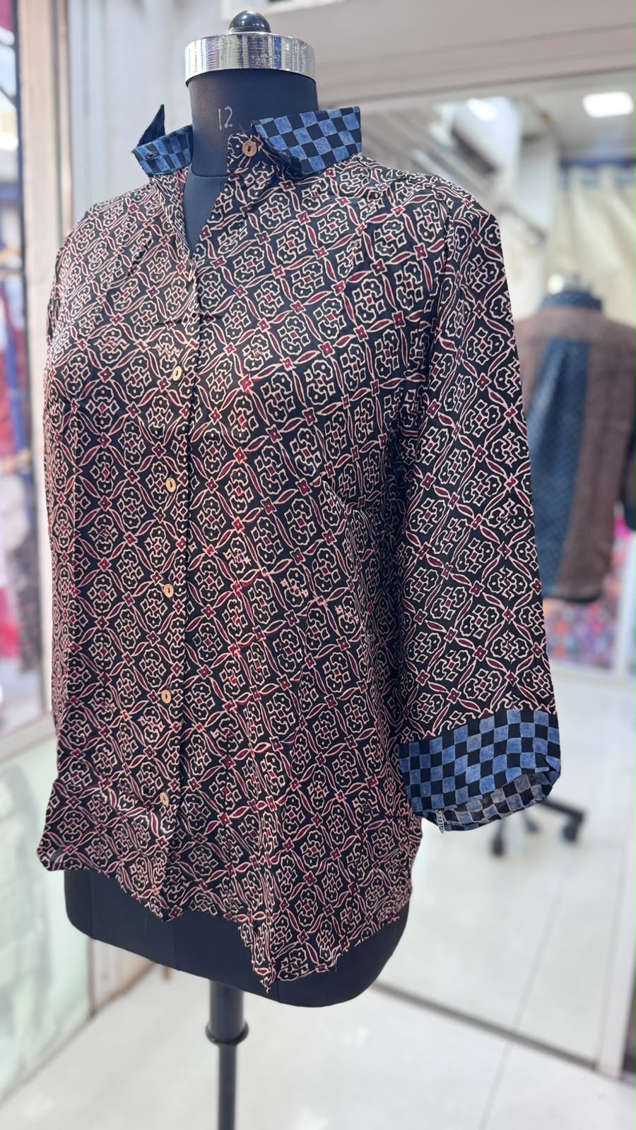 Modal Silk Antifit Ajrakh Shirts