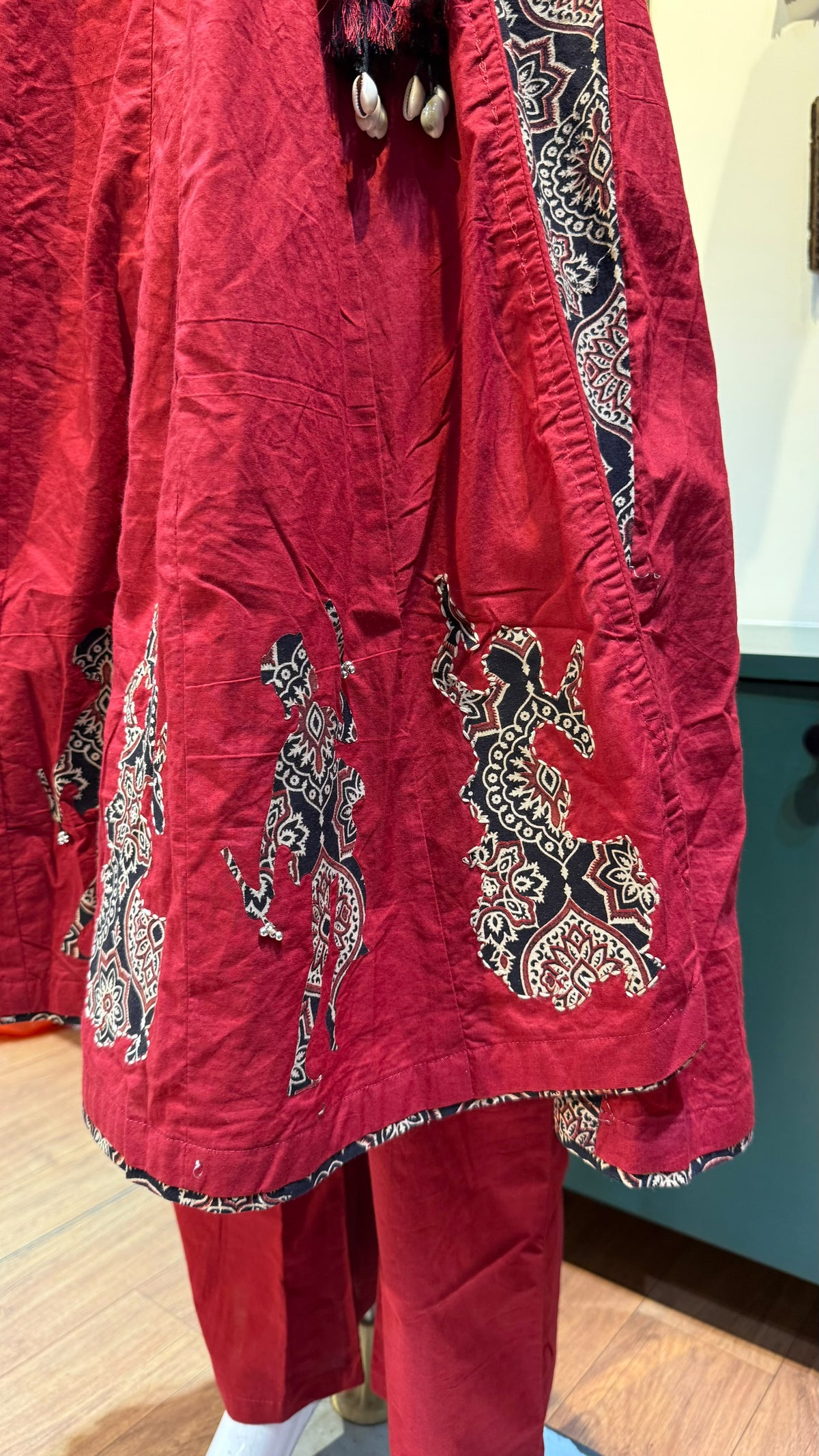 Ajrakh Cotton Flared Kurta-Sets