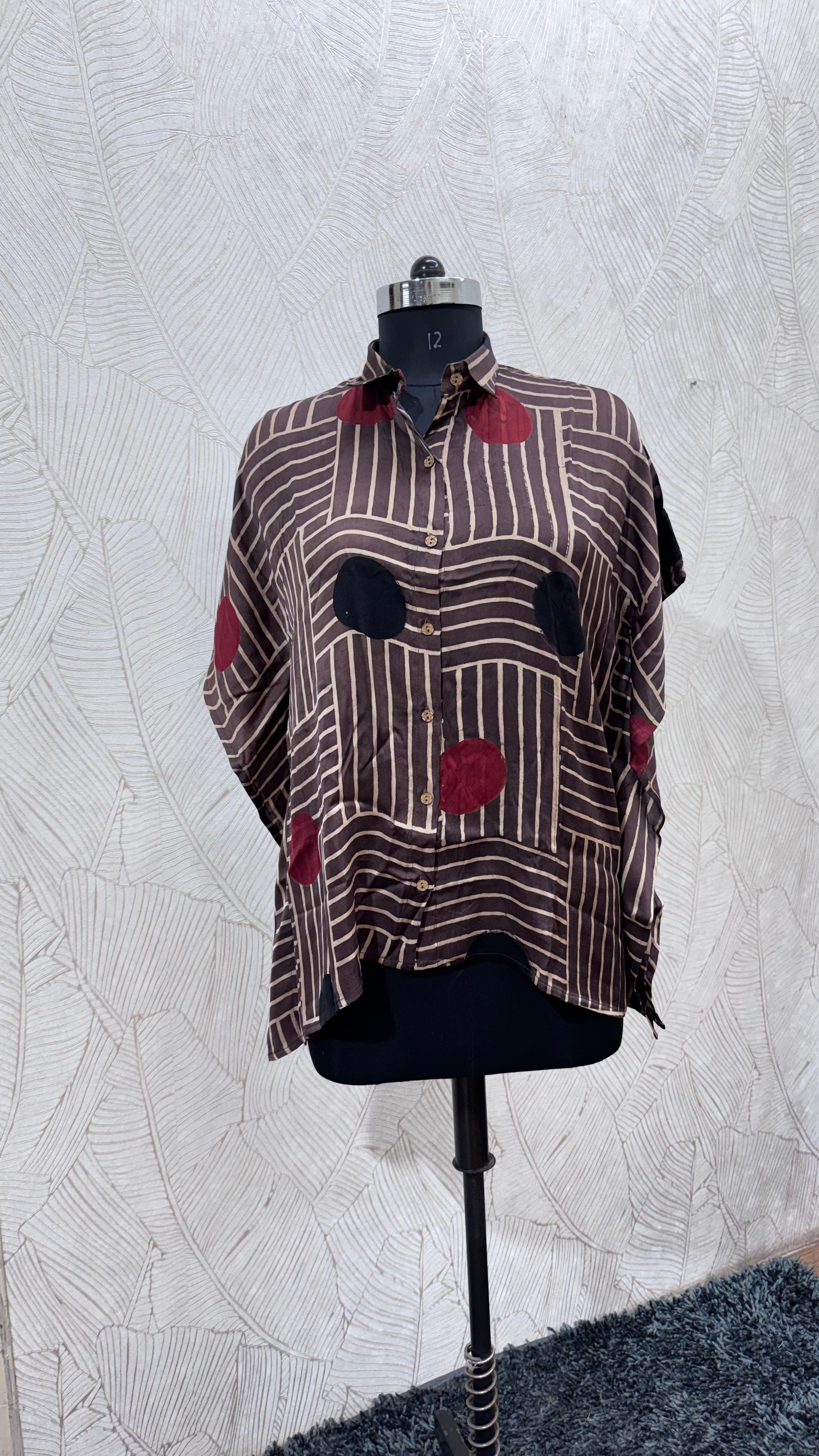 Modal Silk Kaftan Shirt