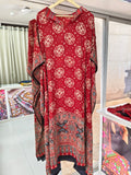 Pure Modal Silk V neck Kaftan