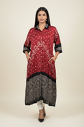 Bandhej×Ajrakh Long Shirt Kaftan