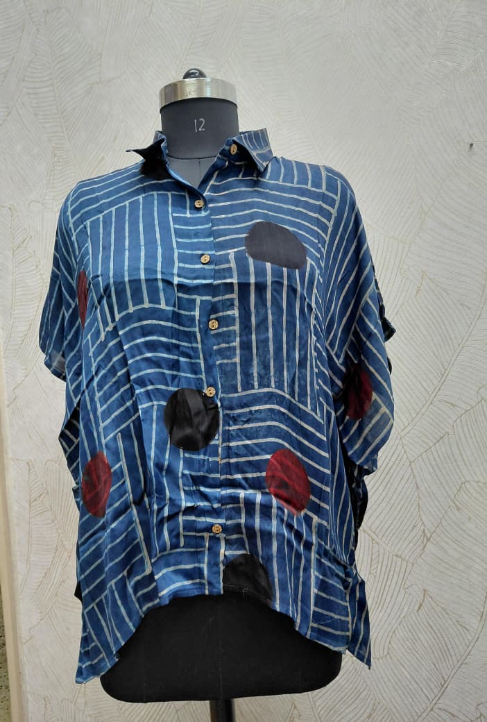 Modal Silk Kaftan Shirt
