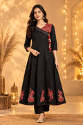 Ajrakh Cotton Flared Kurta-Sets