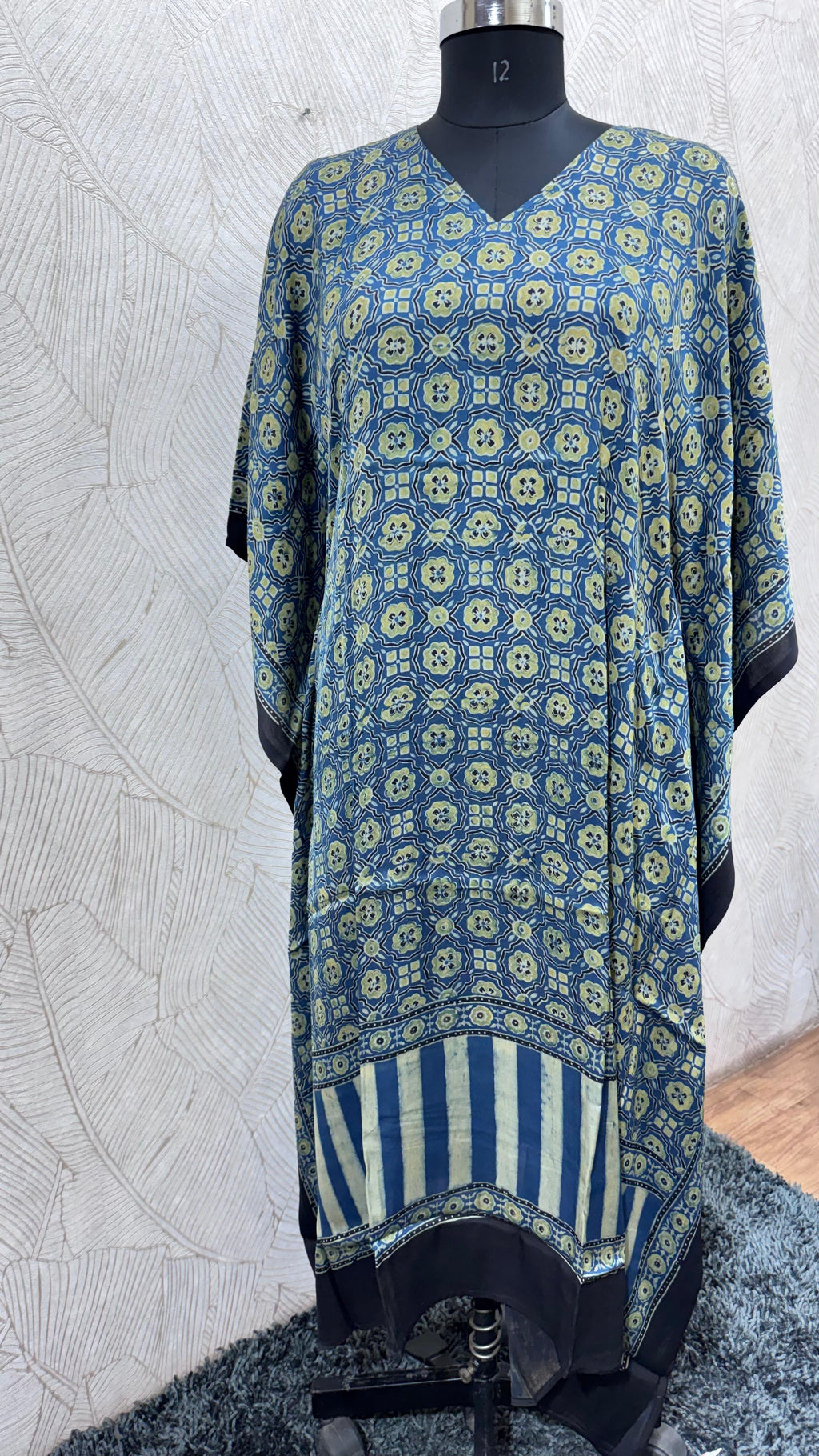 Pure Modal Silk V neck Kaftan