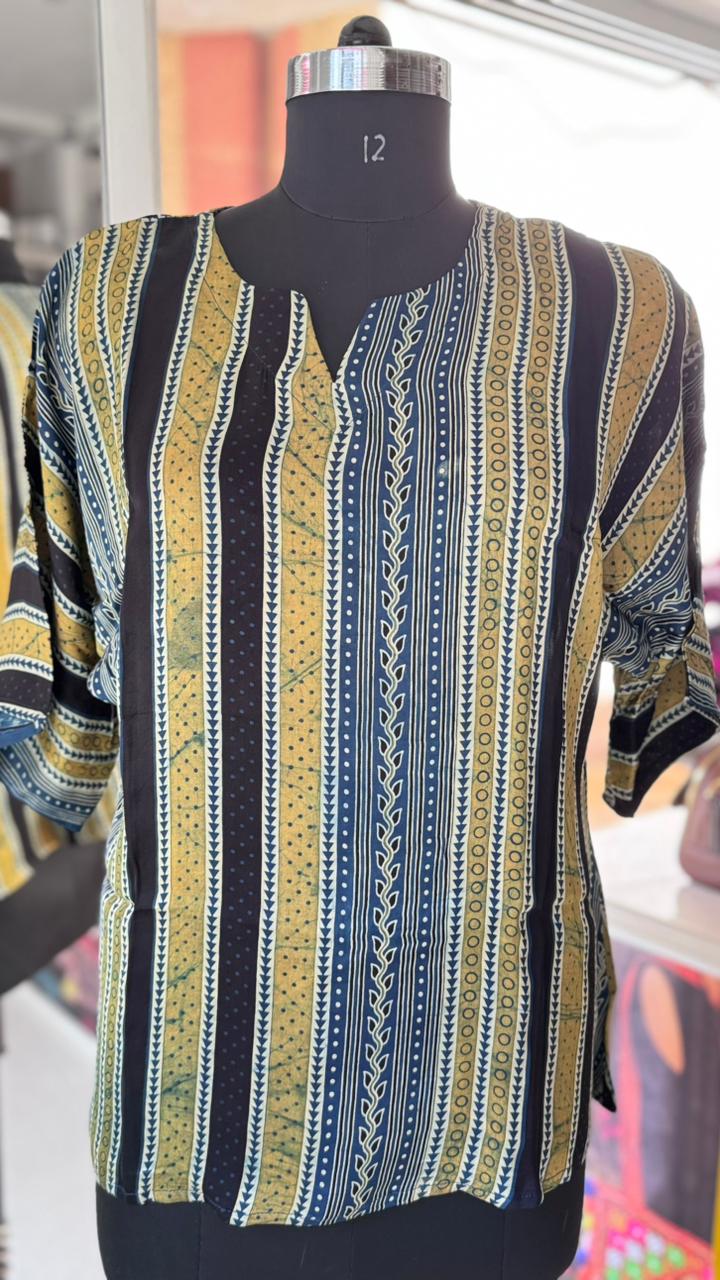 Pure modal silk oversized Tunic-Top by Kutch Poshak