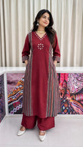 Khadi Cotton Ajrakh Kurta+Plazo