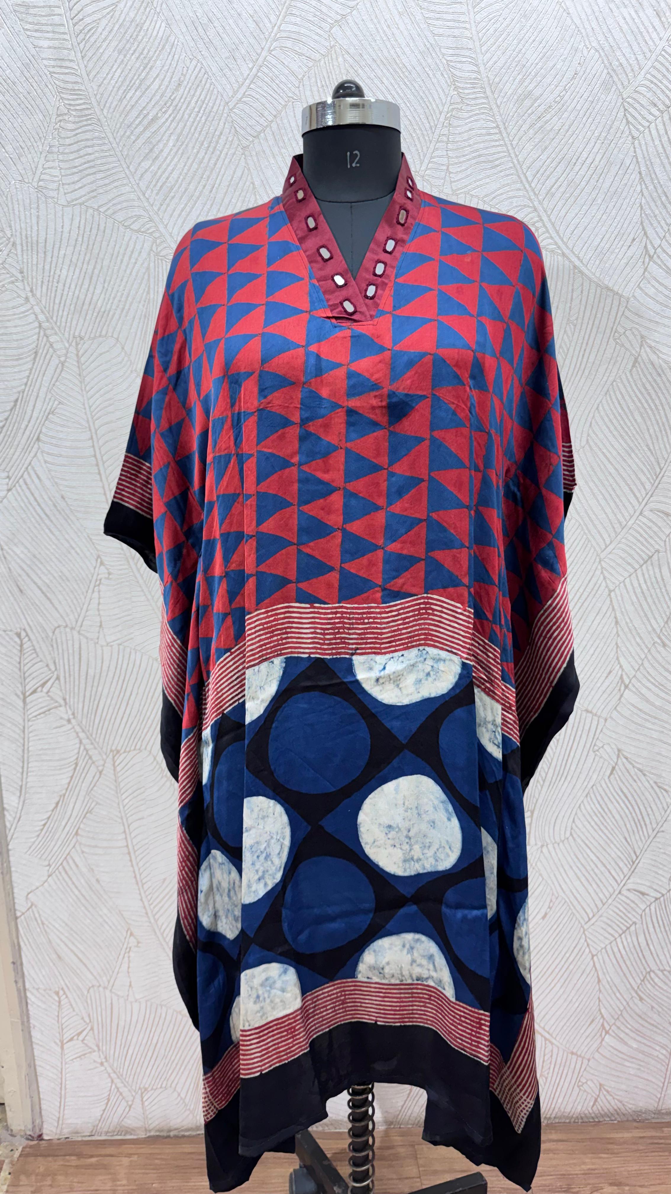 Modal Silk V-neck Kaftan