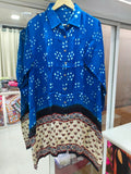 Bandhej×Ajrakh Kaftan Shirt