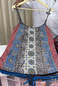Ajrakh Corset Blouse