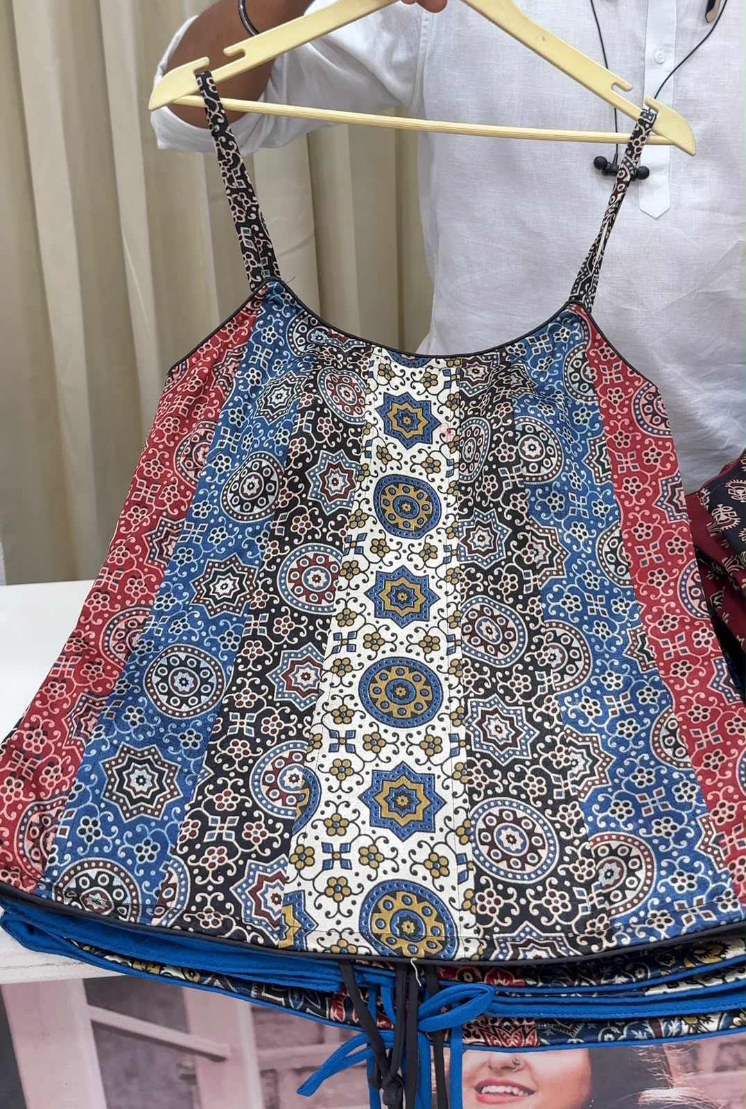 Ajrakh Corset Blouse