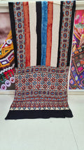 Ivory Pure Modal Silk Ajrakh Stole from Kutch Poshak