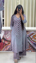 Cotton Designer Kurta+Plazo