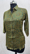 Pure Modal Silk Ajrakh Shirt