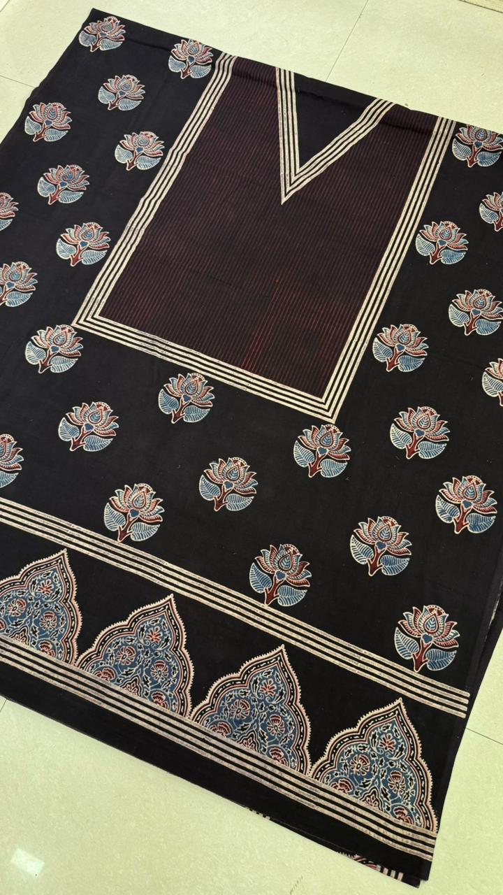 Pure Cotton Unstitched Top Fabric