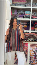 Pure modal silk oversized Tunic-Top by Kutch Poshak
