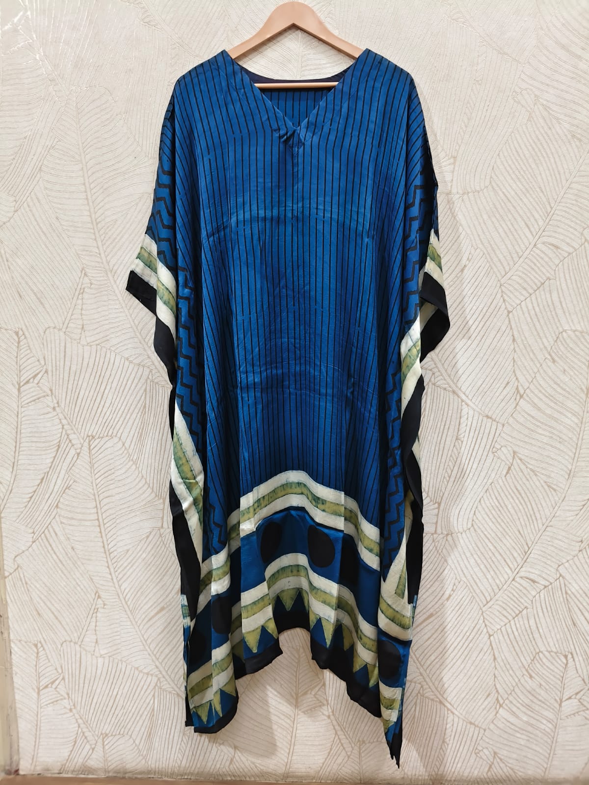 Pure Modal Silk V neck Kaftan
