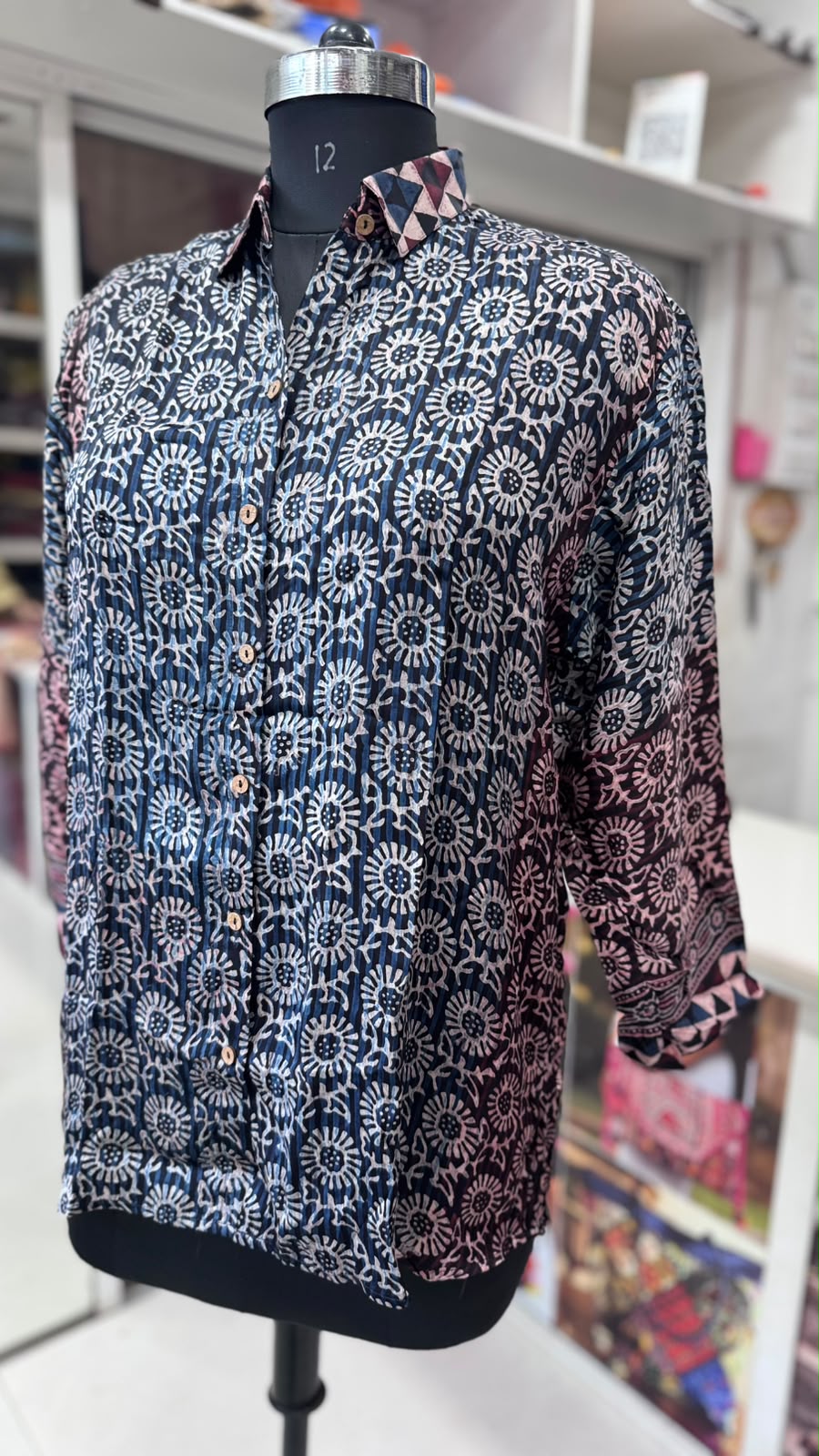 Modal Silk Antifit Ajrakh Shirts