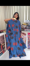Modal Silk Kaftan Style Kurta+Plazo