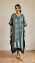 Pure Modal Silk V neck Kaftan