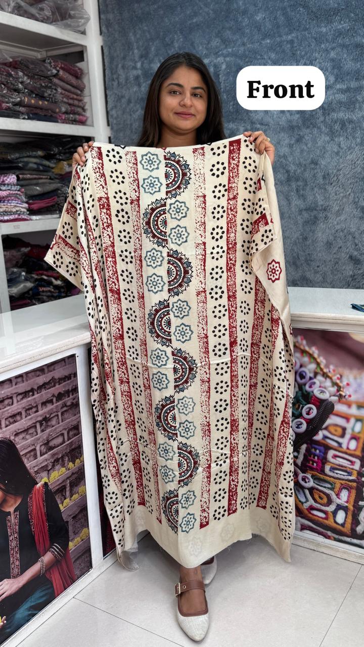 Modal Silk Designer Top/Kurta Fabric