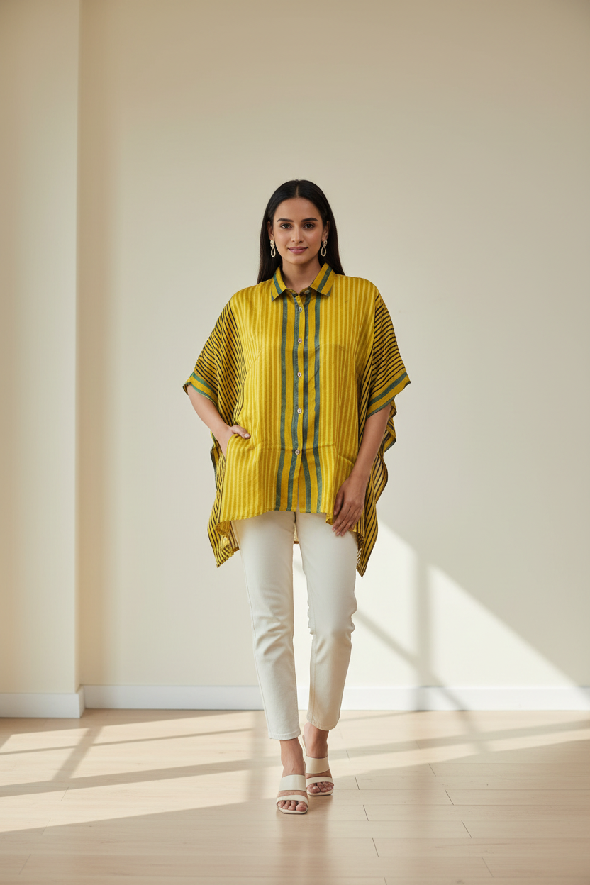 Premium Modal Silk Kaftan Shirt