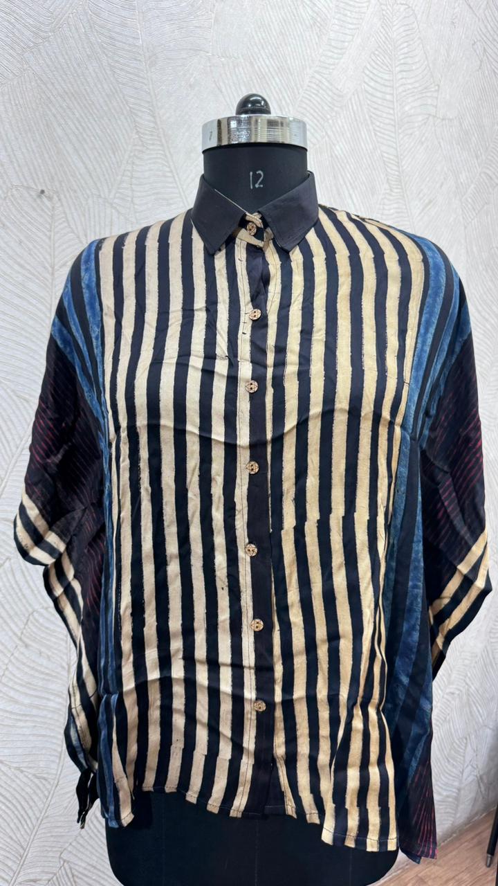 Modal Silk Kaftan Shirt