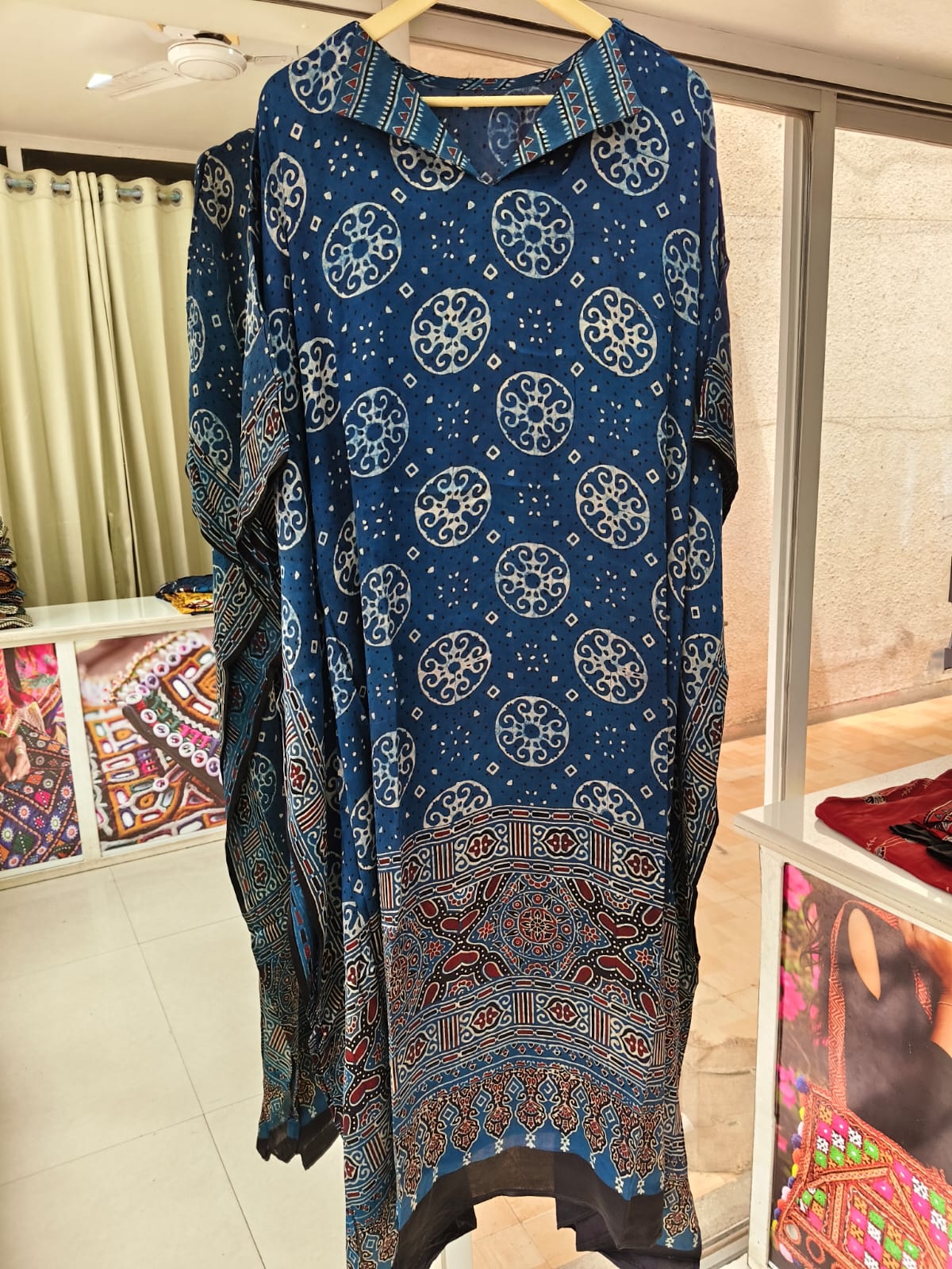 Pure Modal Silk V neck Kaftan