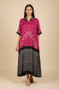 Bandhej×Ajrakh Long Shirt Kaftan