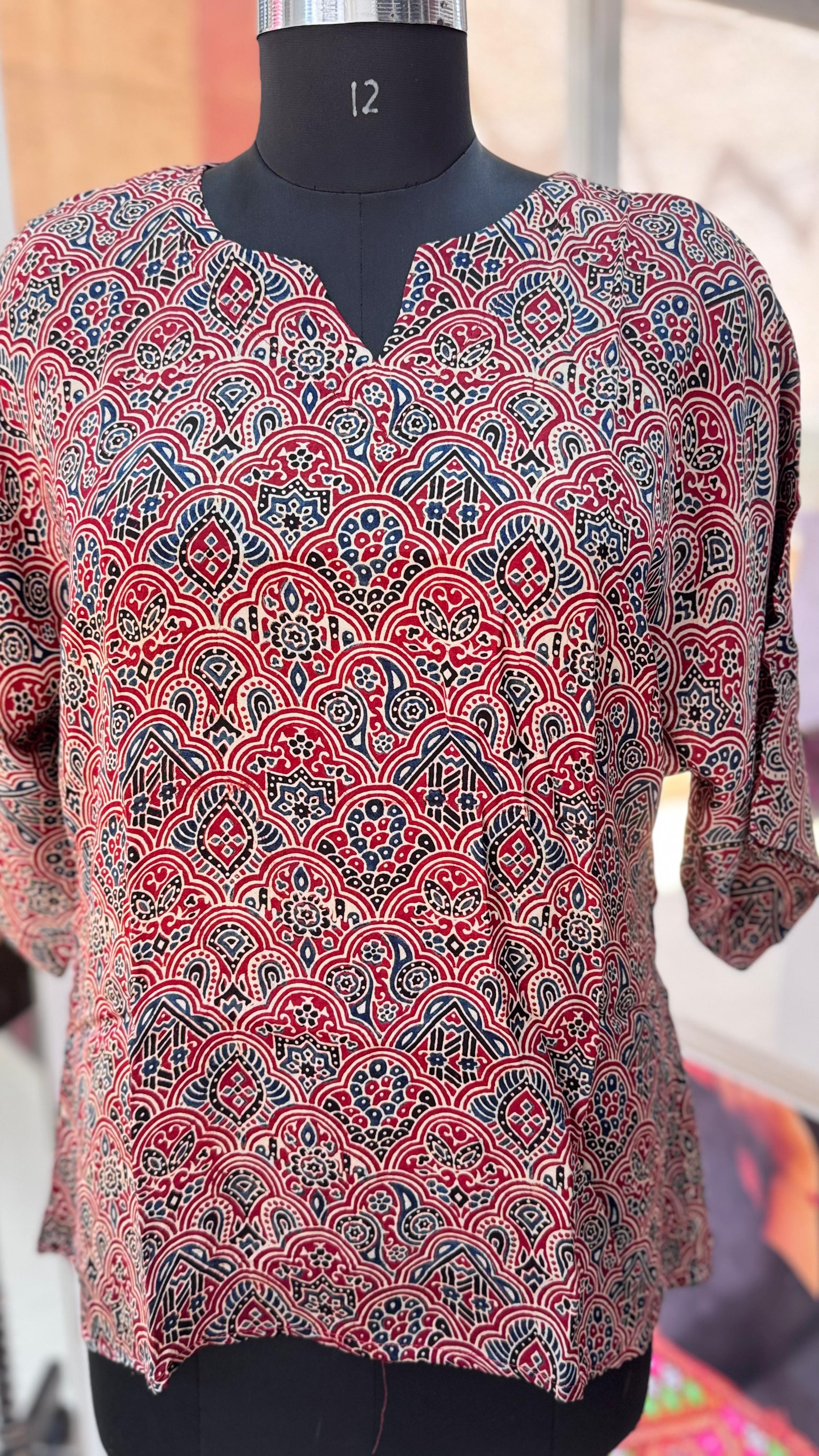 Pure modal silk oversized Tunic-Top by Kutch Poshak